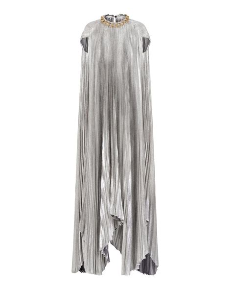 givenchy silver dress|Givenchy pleated dress.